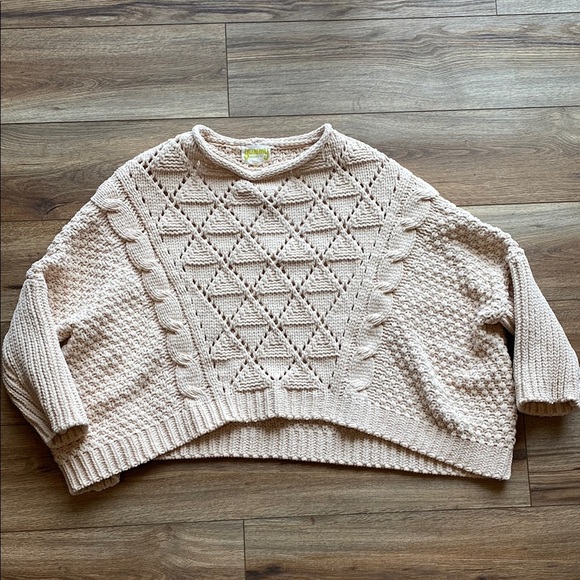 yummy Sweaters - Chunky knit oversized drop shoulder sweater